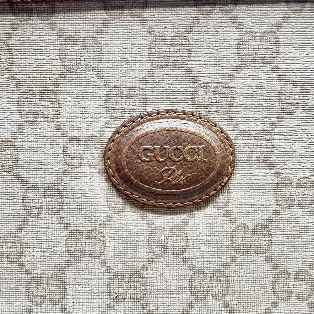 Gucci GG Plus Monogram Pouch / Cosmetic Case / Clutch